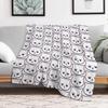 Grumpy Monday Kitty Nikury Throw Blanket Warm Plush Fuzzy Blanket for Living Room