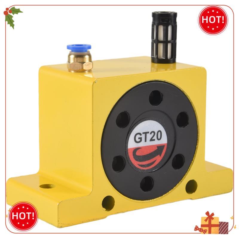 Durable-Pneumatic Turbine Vibrators, Silent Industrial Vibrator With Free Muffler For Hopper, Yellow
