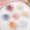 Elegante Stoff Organza Blume 3D Design DIY Handgemachte Brosche Handgemachter Haarschmuck Hochzeit