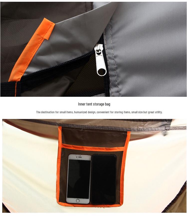 Automatic Pop-Up Tent for 3-4 People - Portable, Foldable, Ideal for Beach or Camping