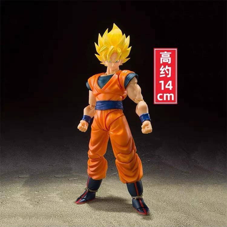 

14CM Boxed Dragon Ball Super Figure Son Goku Action DragonBall Migatte No Collection Doll Birthday Gift Z GBZ Round Sensory Compression Bouncy Durable