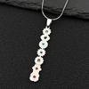 Yoga 7 Chakra Birth Flower Pendant Necklace for Women Girls Stainless Steel Gold Color Reiki Healing Amulet Jewelry Gift