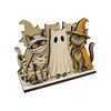 Decorative Napkin Organizer for Party Halloween Wooden Holder Dining Table, Paper Towel Holder, Cute Ornament Table Freestanding Tissue Dispenser Home