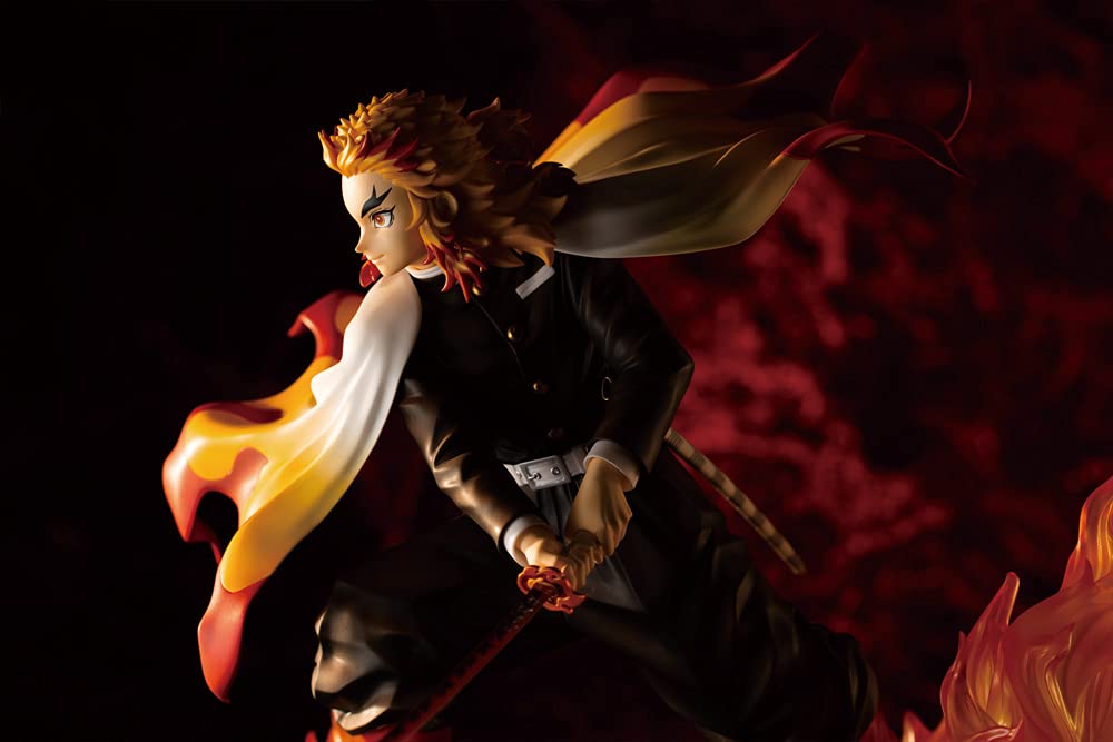 Kotobukiya ARTFX J Demon Slayer: Kimetsu No Yaiba Rengoku Kyojuro 1/8 Scale PVC Pre-painted Finished Figure PP927