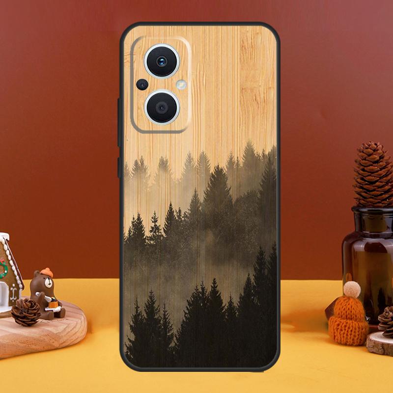 Tree Flower Bamboo Wood Case For OPPO Reno 10 Pro 11 F 4 6 7 8 5 Lite 4Z 5Z 8T OPPO Find X6 Pro X5 X2 X3 Lite Cover