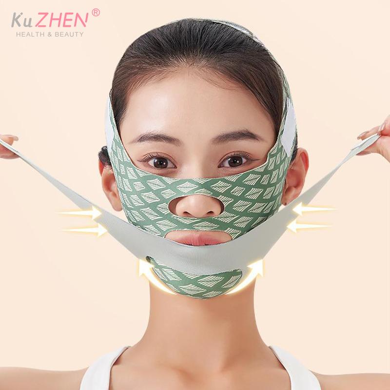 Lifting del viso con il sonno Face V Shaper Bendaggio dimagrante per il viso Rilassamento Shape Lift Riduzione del doppio mento Fascia di assottigliamento del viso Massaggio