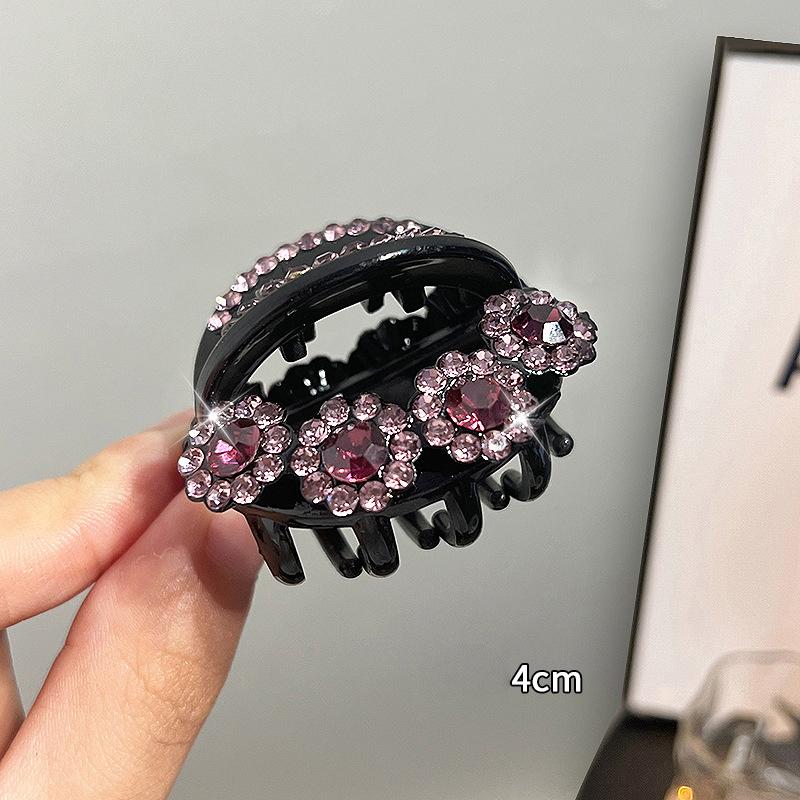 Vintage  Flower Hair Claws Women   Hairpins Clamps Crab Ponytail Barrette Girls Hair Accessories