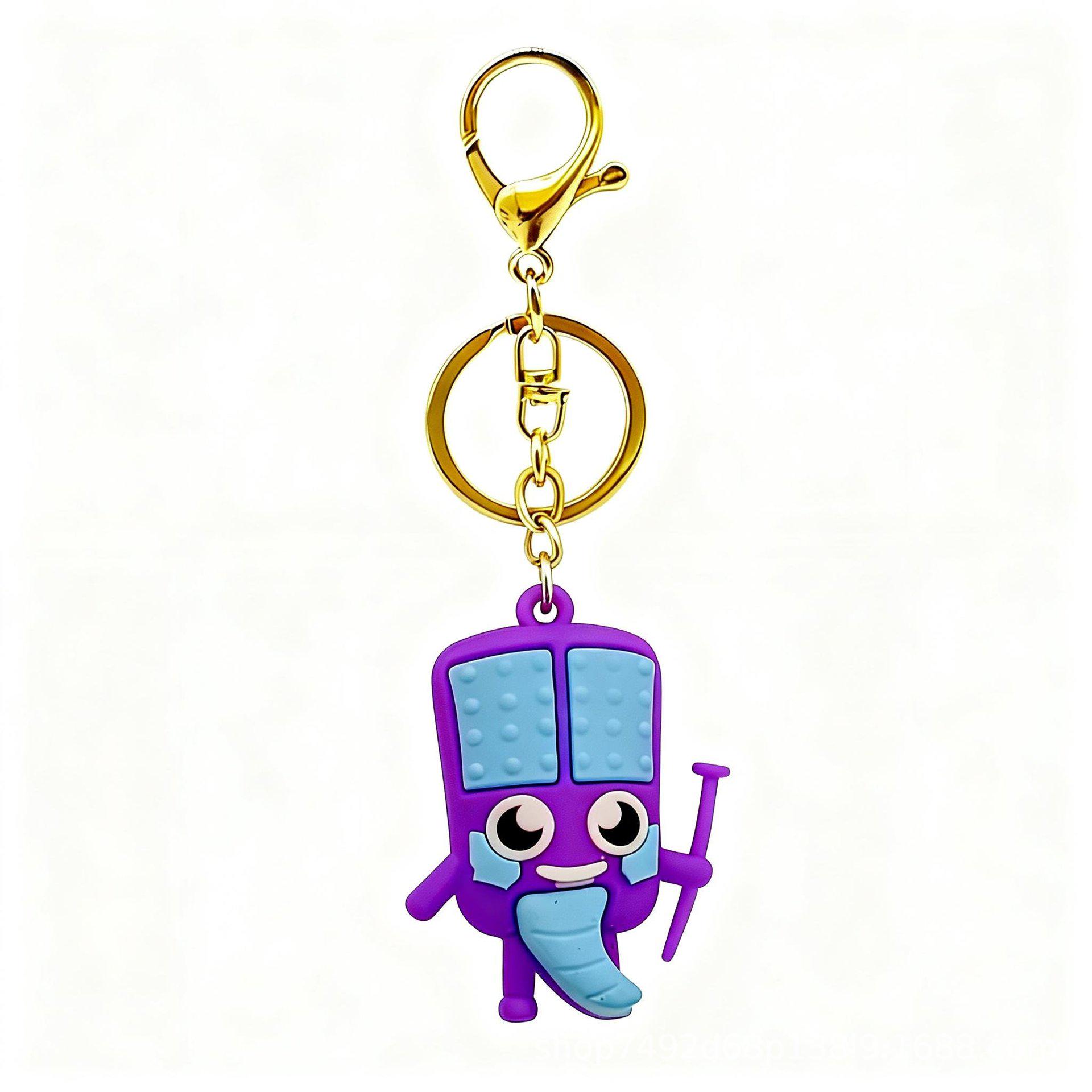 Cross-Border Brainrot Monster Keychain Pendant