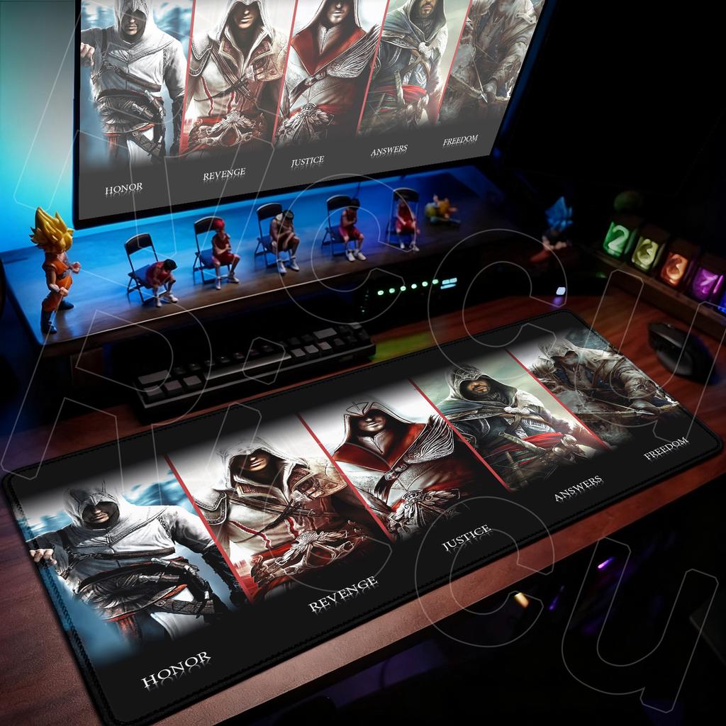 40x90cm Large Gamer Mouse Pad A-Assassin S -Creed Laptop Non-slip Deskmat XXL Durable Keyboard Cabinet Gaming Office Accessories