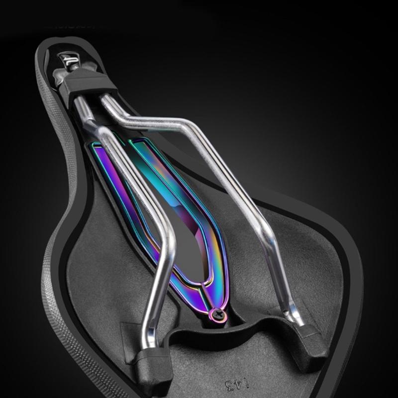 3D Bicycles Saddles Hollow Bikes Seats Cushion Shock Absorbs Comfortable Ventilate Hole for Mountain Bikes Road Bikes