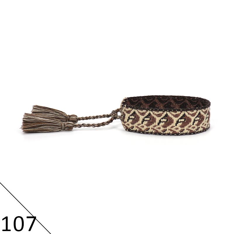 Ethnic Style Hand-Woven Polyester Tassel Bracelet