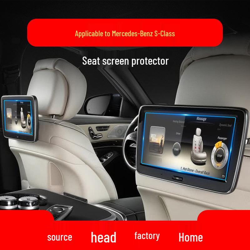 Compatible Tempered Film for 25 Mercedes-Benz S-Class and Maybach Navigation and Control Screens