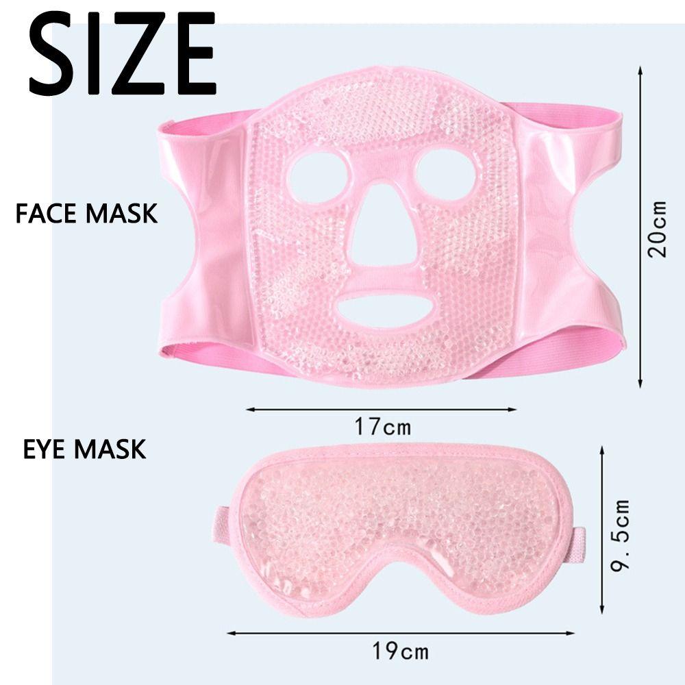 Adjustable Straps Cooling Sleep Mask Gel Beads Eye Mask  Reduce Eye Face Puffiness