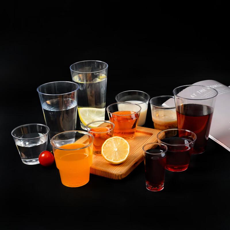 Xihe 200ml Disposable Hard Plastic Water Cups (120 Pack)