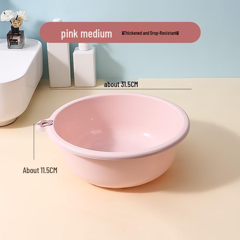 Durable Large Plastic Basin for Laundry, Washing Feet, Face, Vegetables - Ideal for Dorms & Homes