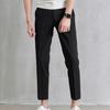 Men Suit Pants Solid Color Classic Slim Fit Straight Pattern Mid Waist Business Trousers Office Clothes