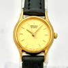 SEIKO Gold Minimal Watch 576080 with New Strap [Excellent Condition/New Battery] Ladies' 1N01-0E19
