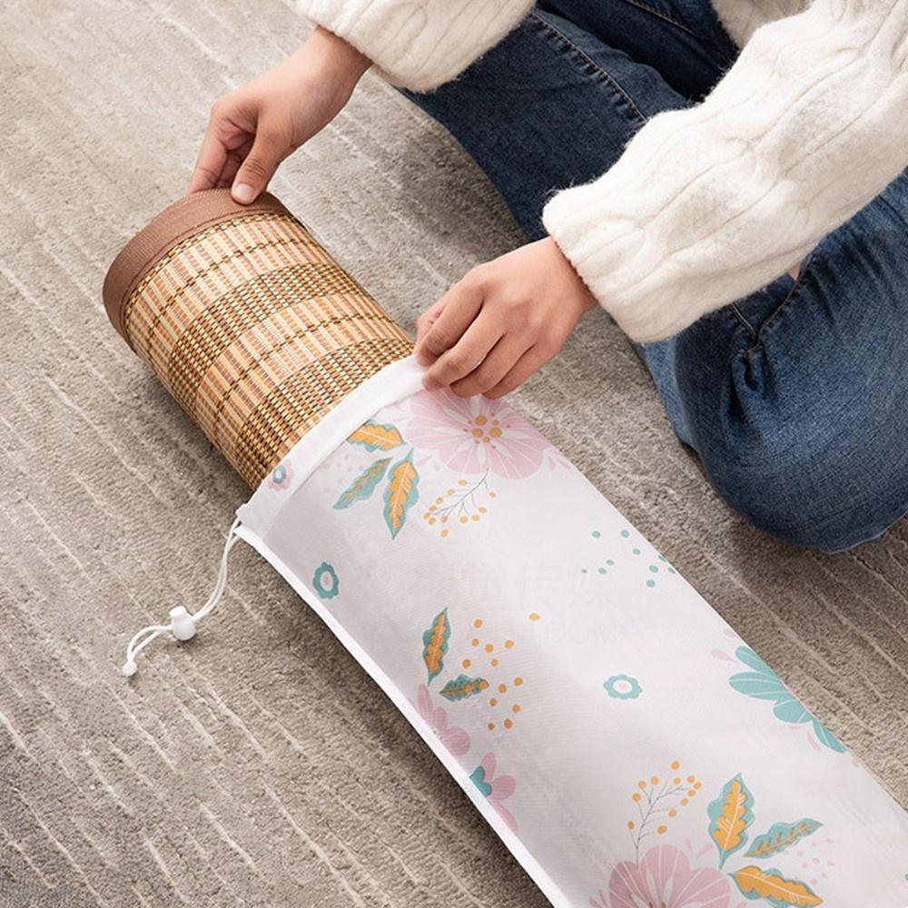 Moisture-proof Cool Mat Storage Bag Dustproof Straight Tub Bamboo Mat Cover  Household