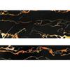Waterproof Vinyl Decals Skirting Line Marble Waist Line Wallpaper Wall Border Stickers Baseboard