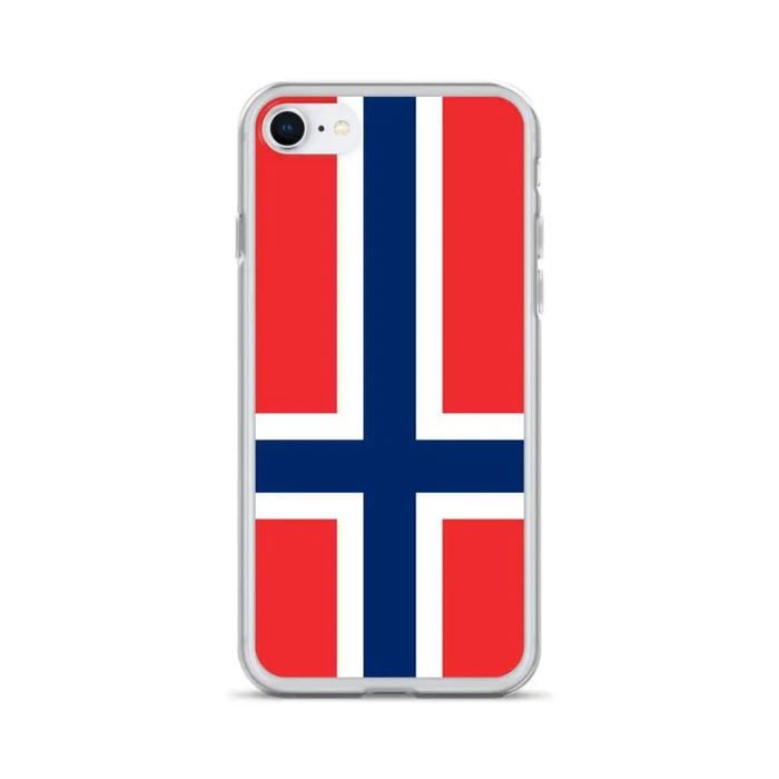 Coque iPhone - Drapeau île Bouvet - iPhone SE 2020 - Çorba - Çok renkli - Benzersiz tasarım
