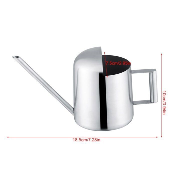 Arrosoir inox 300 ml AIMOONSA - bec long pour bonsaï, plantes d'intérieur et jardin