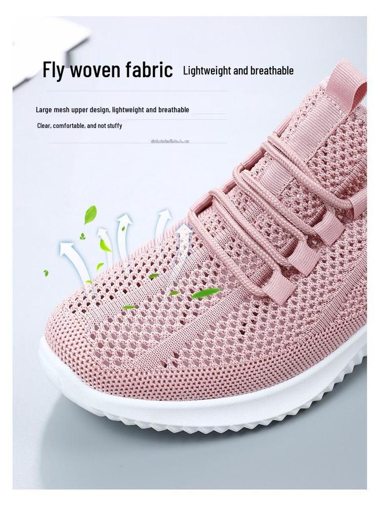 Women's Lightweight Mesh Hollow Out Casual Sports Shoes - Soft Sole, Summer Style