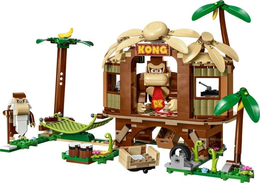 LEGO Super Mario Donkey Kong Tree House Toy Present Birthday Block Christmas Boys Girls Children 8 Years Old 9 Years Old 10 Years Old Elementary