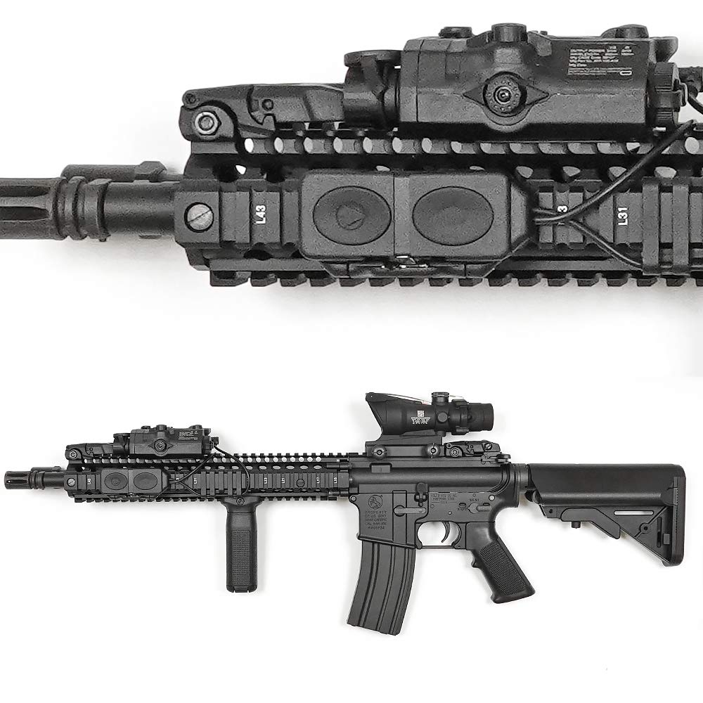 Control Your PEQ and SF Lights Simultaneously! [Ryohin Buhin] Dual Button Remote Switch, 20mm Rail Compatible, Black