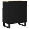 Nightstand 50x33x62 cm Solid Mango Wood & Engineered Wood