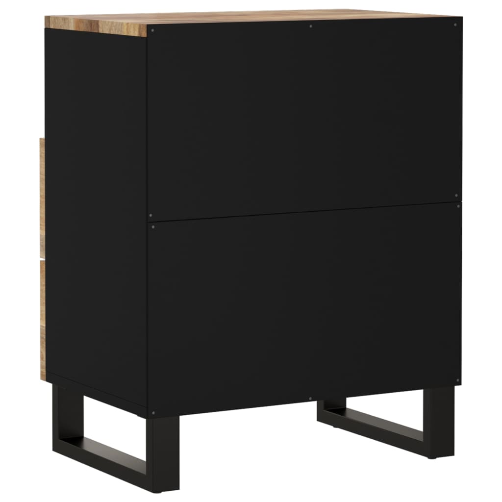 Nightstand 50x33x62 cm Solid Mango Wood & Engineered Wood