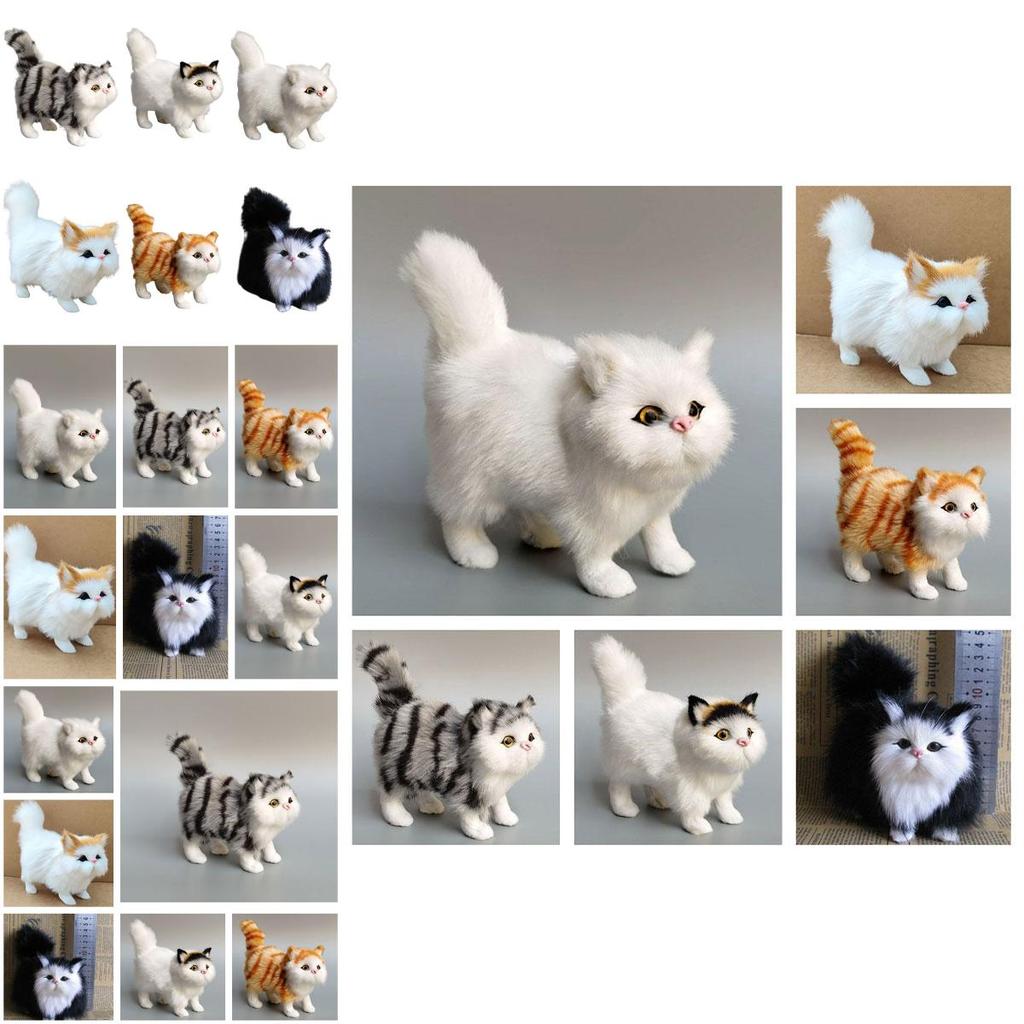Realistic Plush Cat Toy Soft And Comfortable Decoration For Your Room Or Office 4.7 Inches