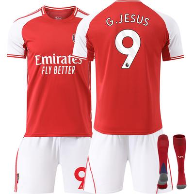 25-26 Domácí fotbalový dres Arsenalu pro děti a dospělé G.JESUS #9