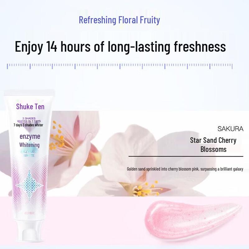 Saky Fresh Breath Brightening Enzyme Toothpaste Twin Pack