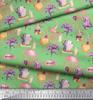 Soimoi Japan Crepe sateng stoff flaggermus, heks lue & trylledrikk Halloween dekor stoff trykt meter 42 tommer