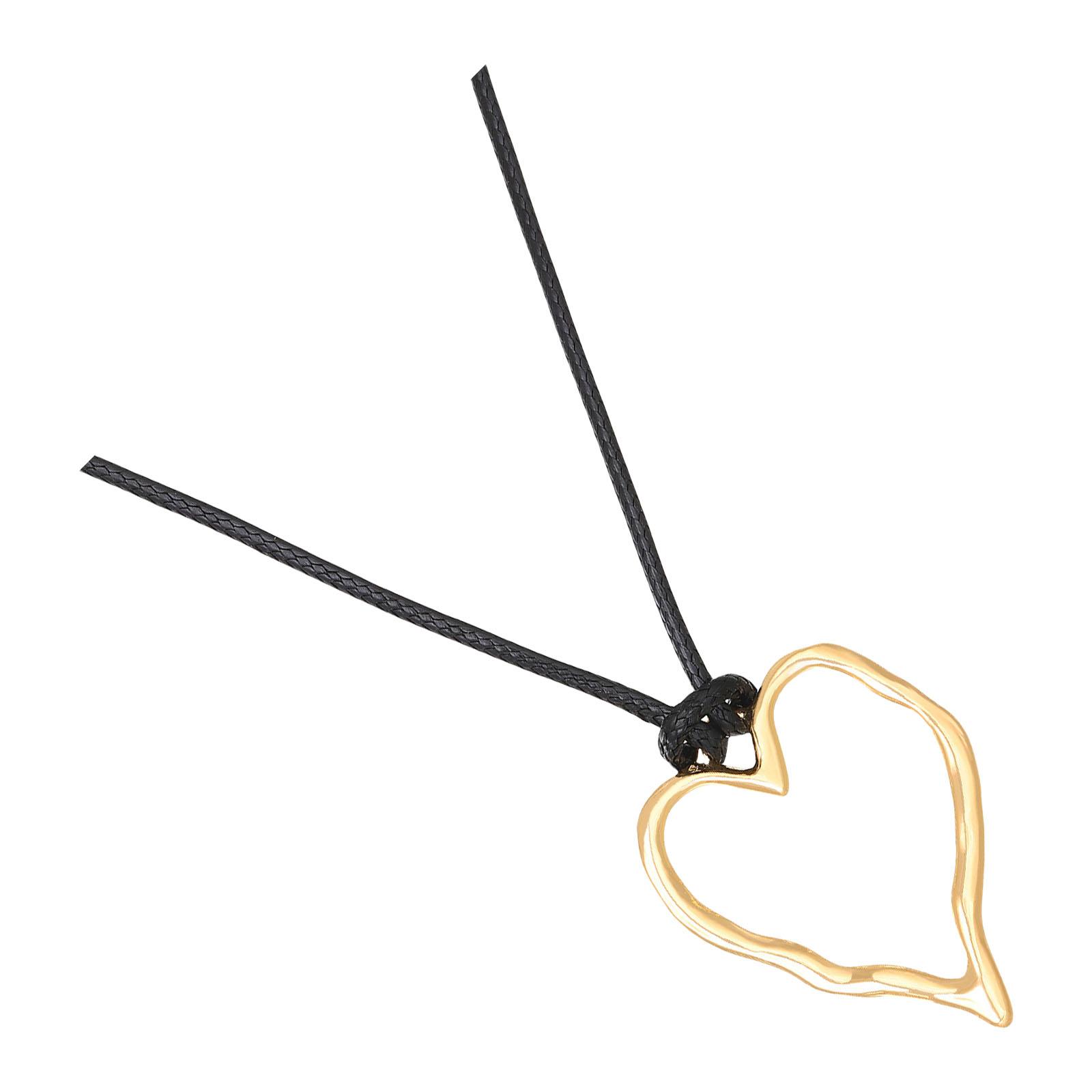 

Геометрическое ожерелье с подвеской, уникальное украшение на шею, регулируемое ожерелье из веревки, подходящее для современных любителей моды, подарок H золотой