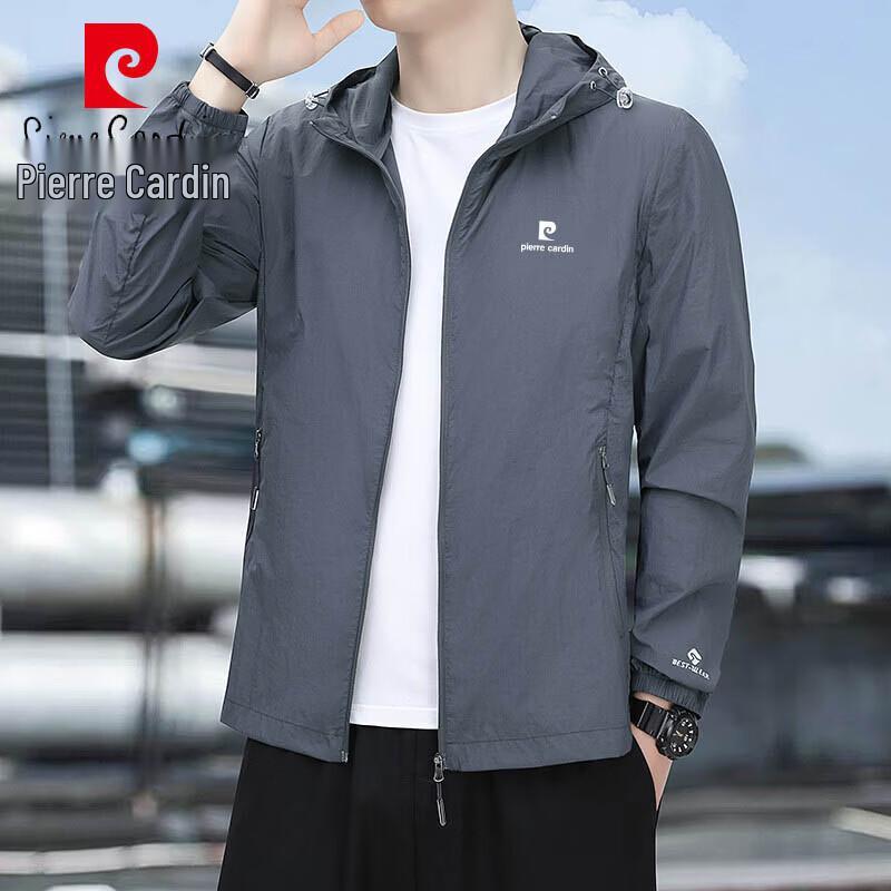 

Pierre Cardin Men s Hooded Sun Protection Jacket & Casual Tee M