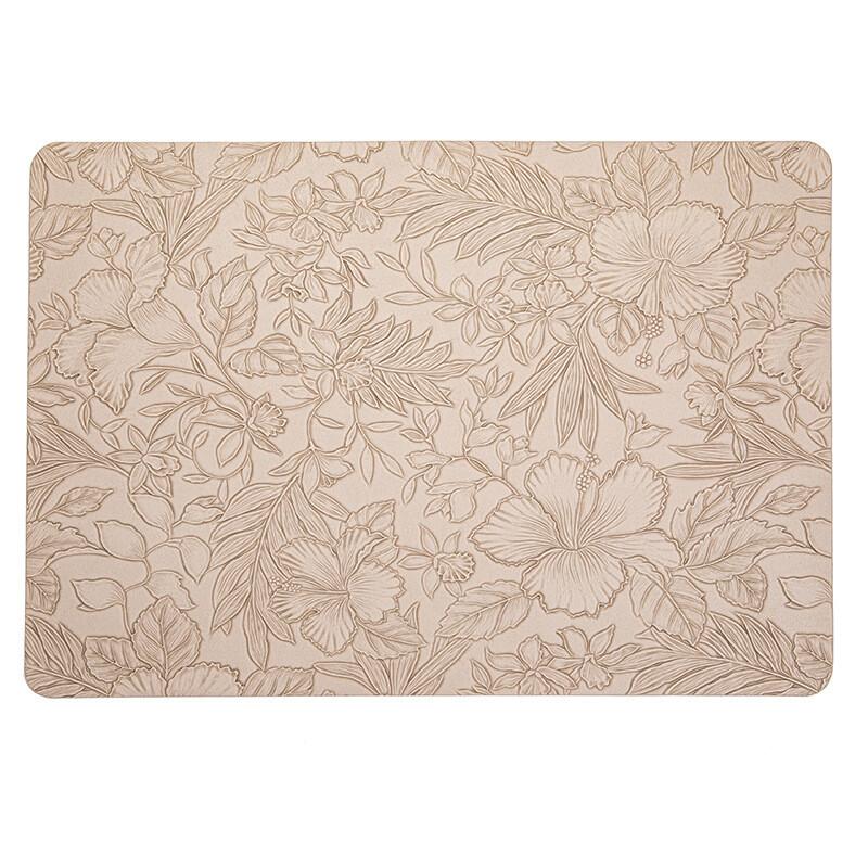 43x30cm PVC Leather Table Mat Pad Waterproof and Oil-resistant Placemats Coaster Non-slip Pad Dishes Dining Table Mat Decor