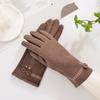 New Rabbit Fleece Warm Gloves Women'S Fall And Winter Outdoor Riding Windproof Padded Winter Cold Thickening Sports