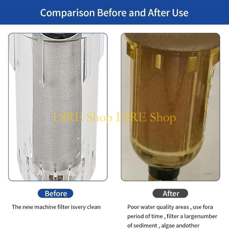 L8RE Water Filter 40 Micron Reusable Flushable Pre-Filtration System for Office 25mm