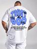 Trust God Bubble Letter Print with Crown on 100 Cotton Unisexs T Shirt Great for Summer Streetwear and Casual Urban Outings