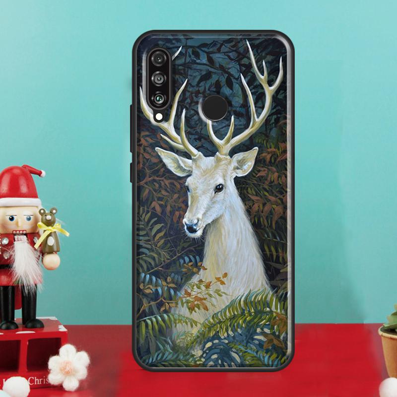Animal Deer Art For Huawei Nova 12i 12s 11i 8i 9 10 SE Y90 Y60 Y70 Y72 Y73 Y61 Y91 P30 P40 Lite P60 Pro Case