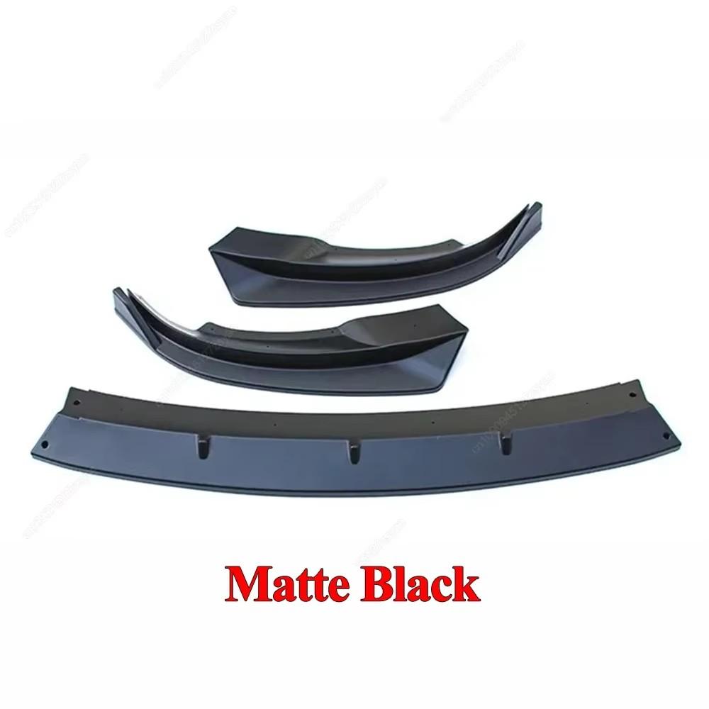 

3PCS Car Front Bumper Lip Deflector Splitter Chin Diffuser Body Kit Spoiler Tuning Accessories For Tesla Model Y 2020-2024 Black матовый черный