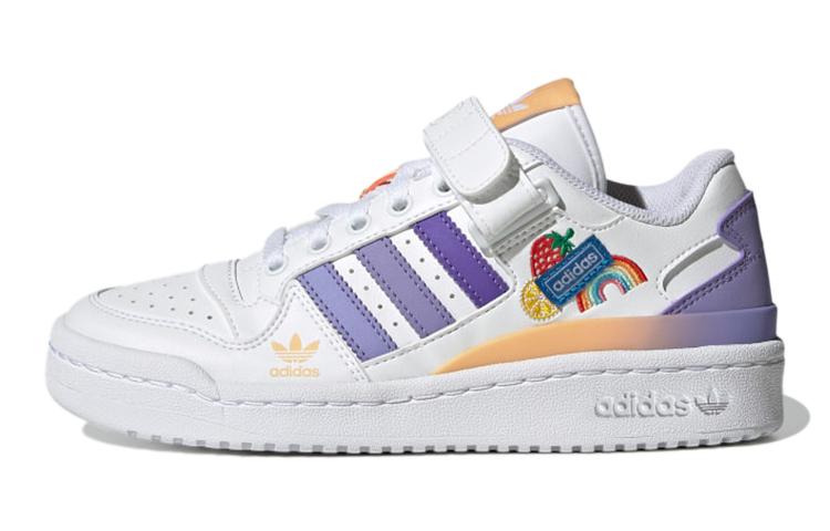 

Adidas Originals FORUM Low J Устойчивые к истиранию Поддержка Низкие кеды для скейтборда Белый Фиолетовый GY8209 35.5