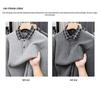 Men's Trendy Korean Style Plaid Knit Sweater with Shirt Collar - Warm, Loose Fit (Autumn/Winter)