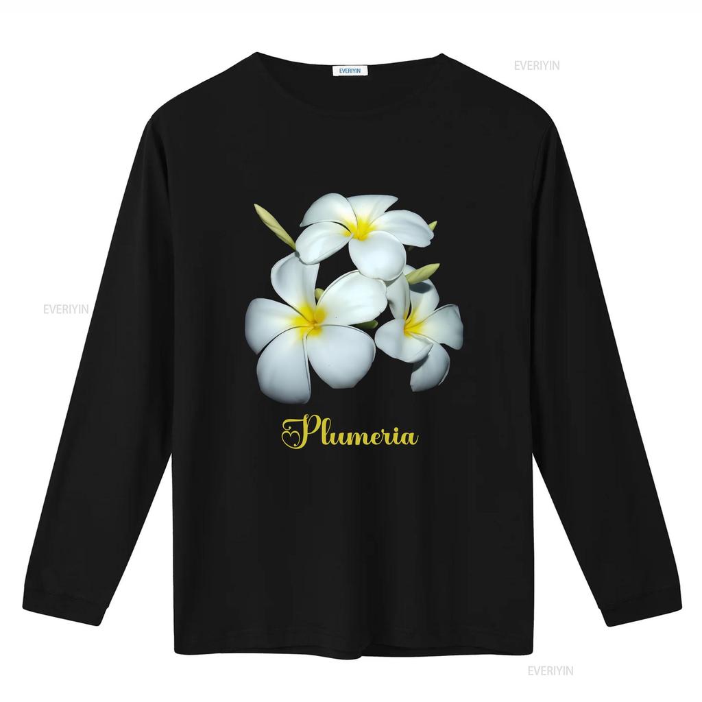 T-shirt Plumeria Fiori Hawaiani Bianco regalo per mamma fiore Hawaii vintage Lavata Morbida Unisex Traspirante grafica Elegante