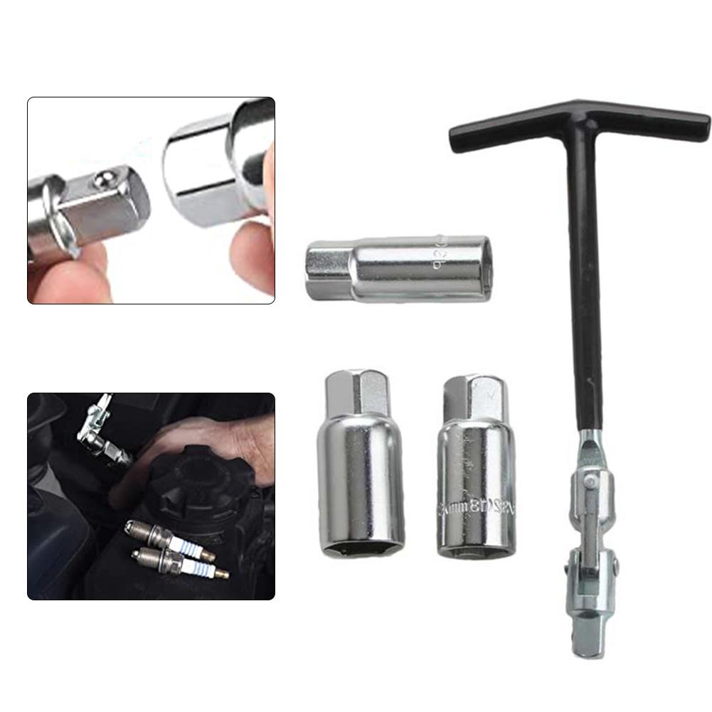 Socket Wrench Set Spark Removal Tool T-Handle Spark Socket Wrench