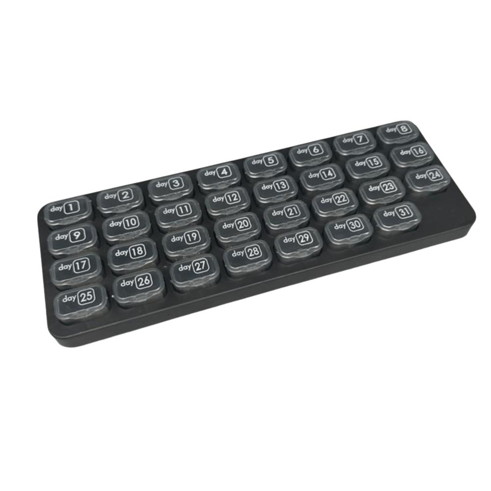21/28/31 Grids Medicine Box Portable Large Capacity Medicine Storage Box Transparent Detachable Pill Box Daily Medicine