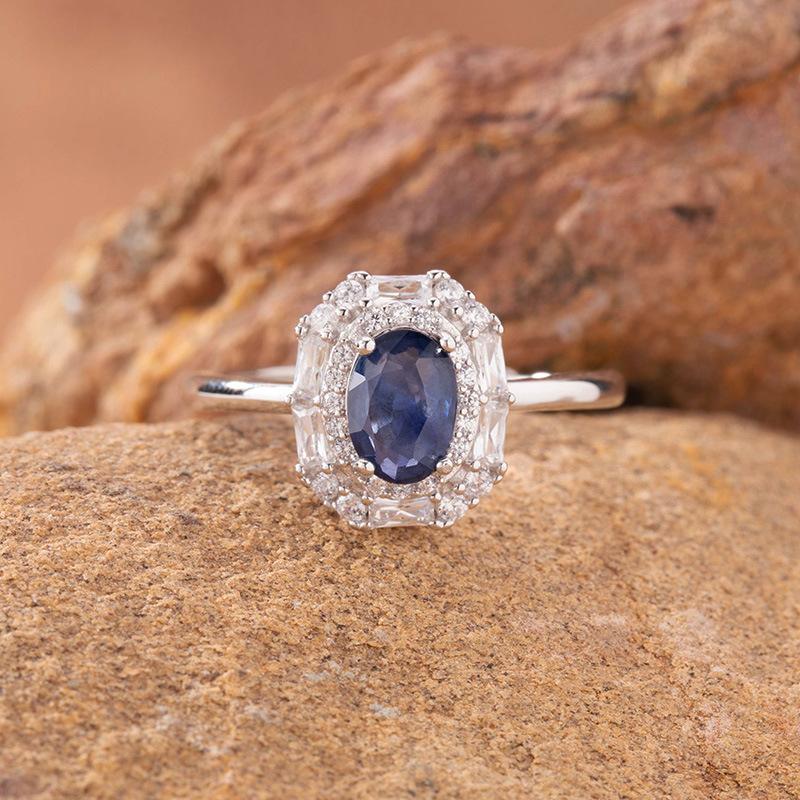 Natural Color Treasure Amethyst Citrine Ring Women'S S925 Sterling Silver Pendant Light Luxury High-End Jewelry