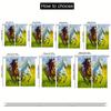 Set Of 2 Modern Equestrian Themed Curtains Vibrant Running Horses Design Chocolate Brown Platinum White Semi Transparent Curtain Made Polyester