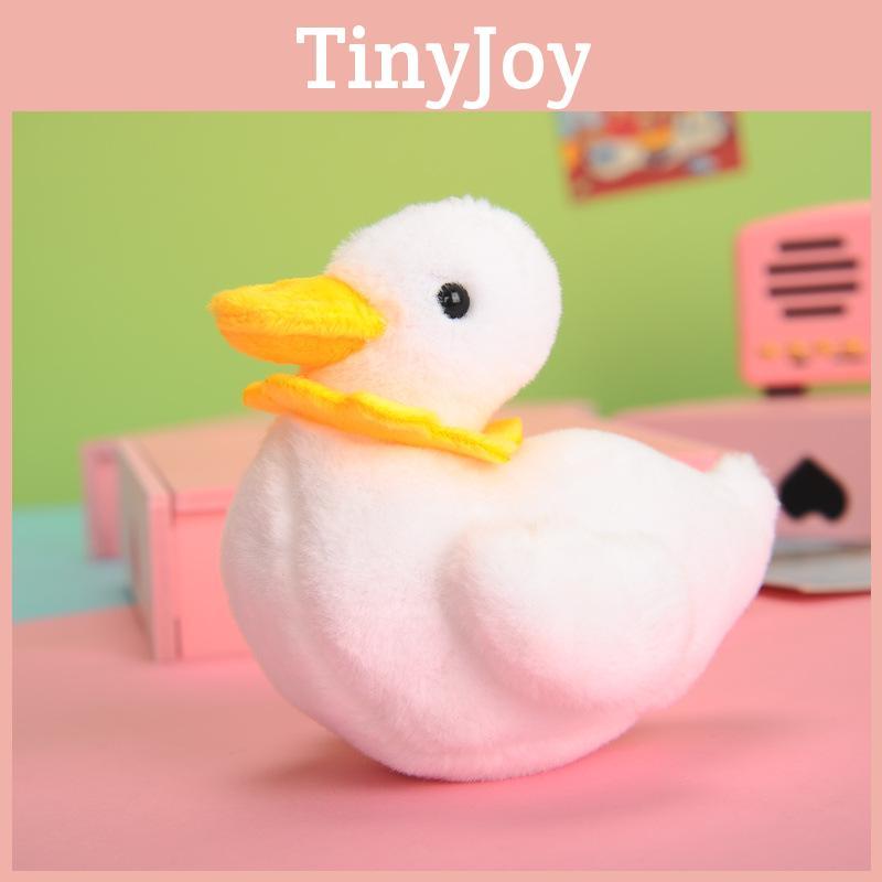 Adorable Plush Duck Keychain Cute Duck Stuffed Animal Short Plush Bag Accessory